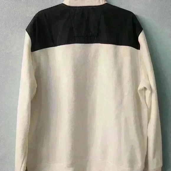 Nautica red white and blue fleece 1/4 zip pull over with pocket size xl - Picture 5 of 12